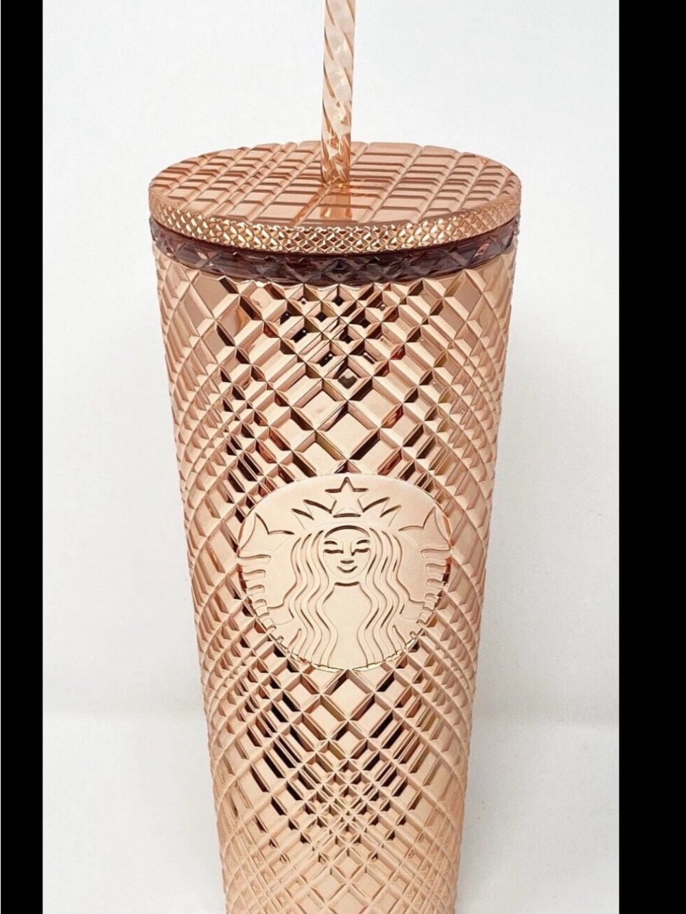 Starbucks rose gold metallic 24 oz cup